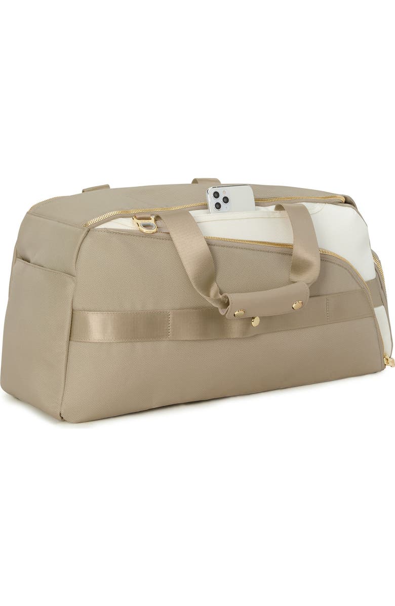 TUMI Golf Duffle Bag, Alternate, color, Off White/Tan