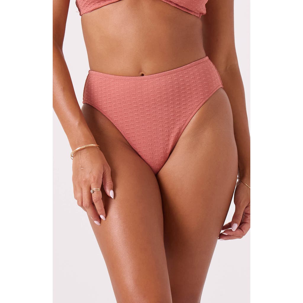 Roxy Haleiwa Hipster Bikini Bottoms In Pink