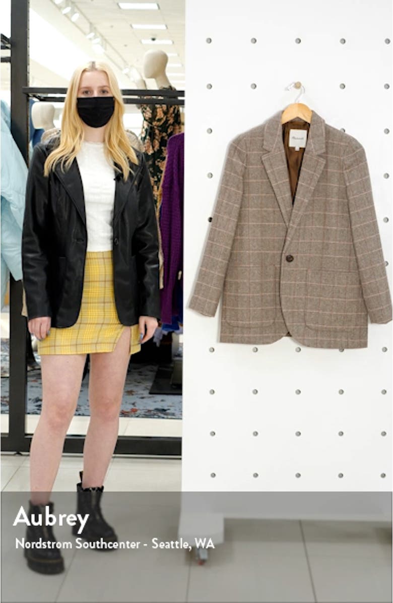 Woodhull Plaid Blazer, sales video thumbnail