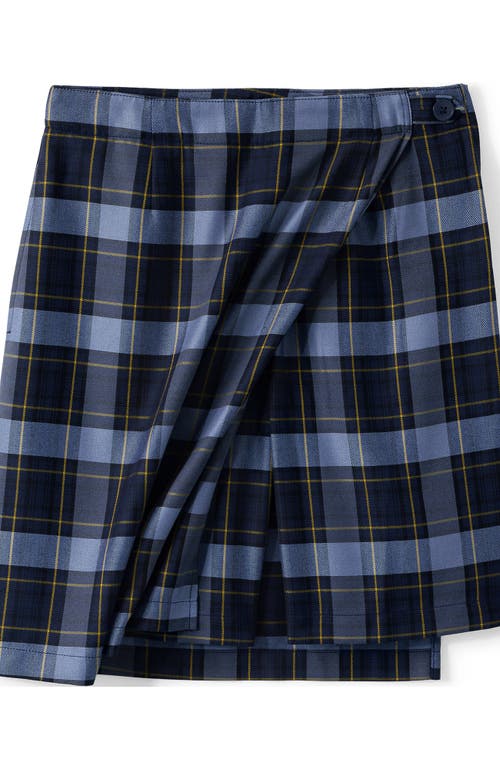 Lands' End School Uniform  Plaid  A Line Tab Skort Top Of Knee In Multi