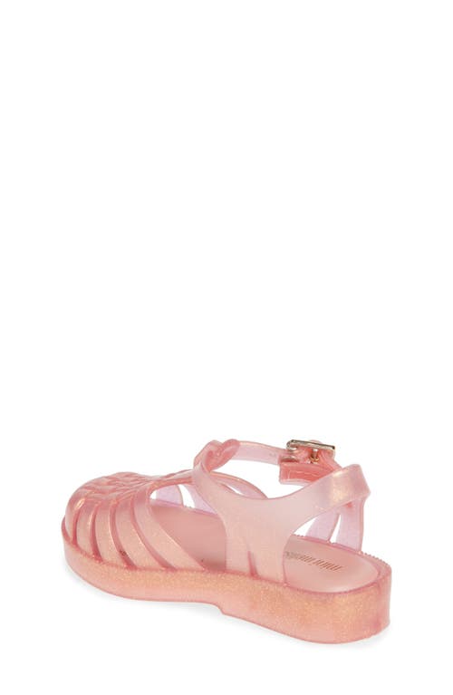 Melissa Kids Mini Posses Sandal In Pearly Pink