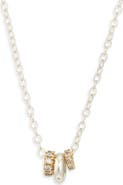 Spinelli Kilcollin Vesta Sterling Silver & 18K Gold Diamond Pendant Necklace (Nordstrom Exclusive)