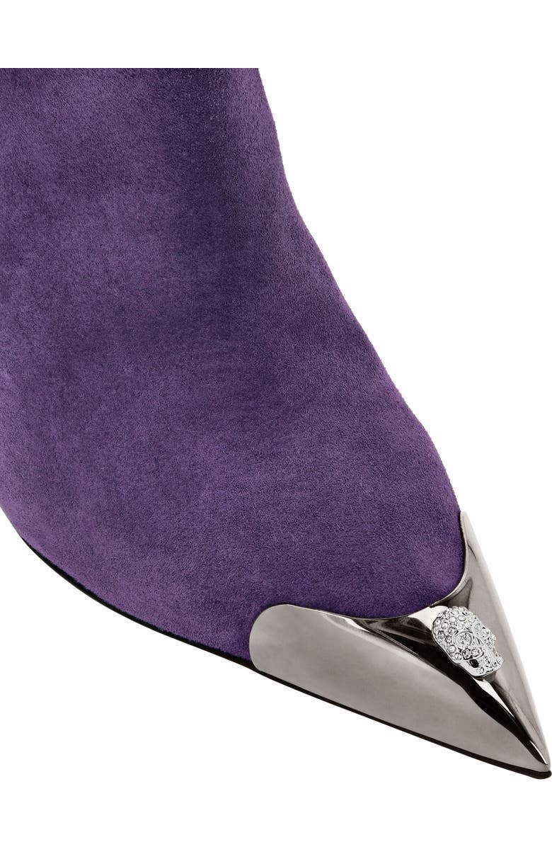 PHILIPP PLEIN Suede Boots Wedge Women, Alternate, color, Purple