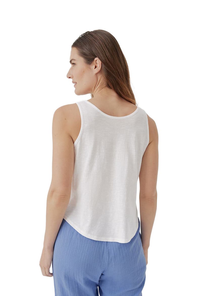 Organic Featherweight Slub Reversible Tank, Alternate, color, White