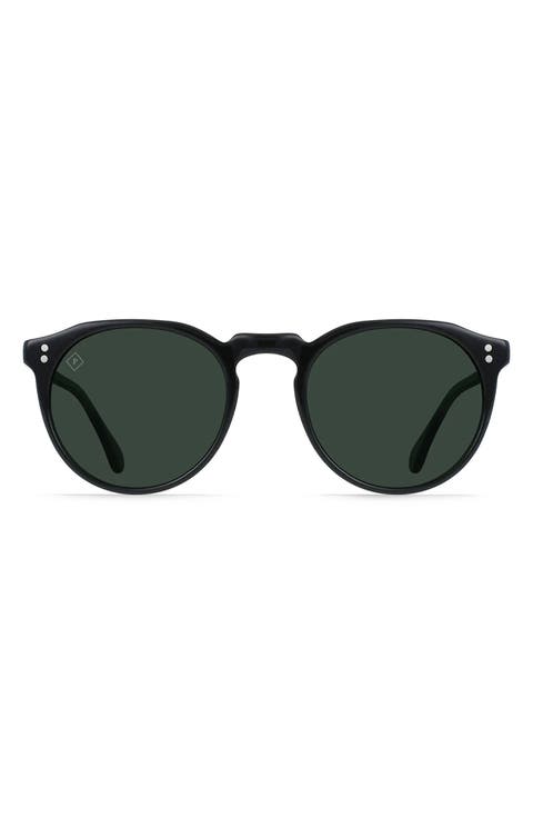 Remmy 52mm Polarized Round Sunglasses