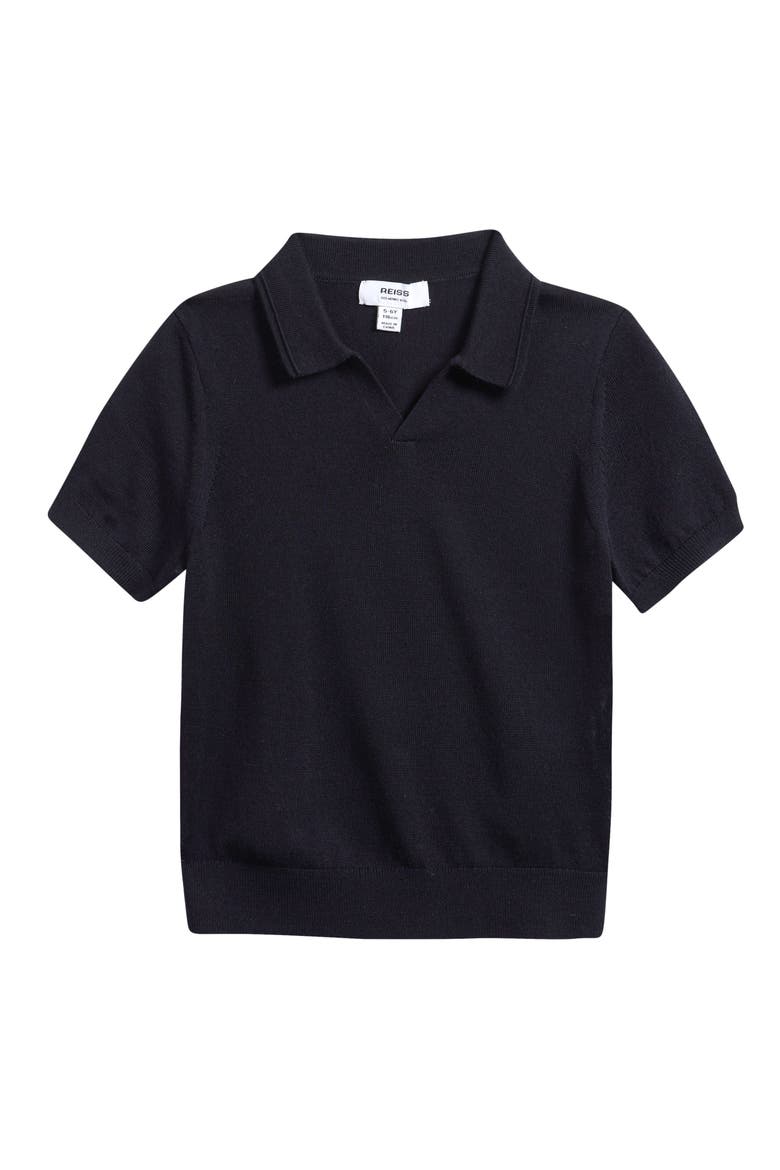 Kids' Duchie Wool Polo, Main, color, NAVY