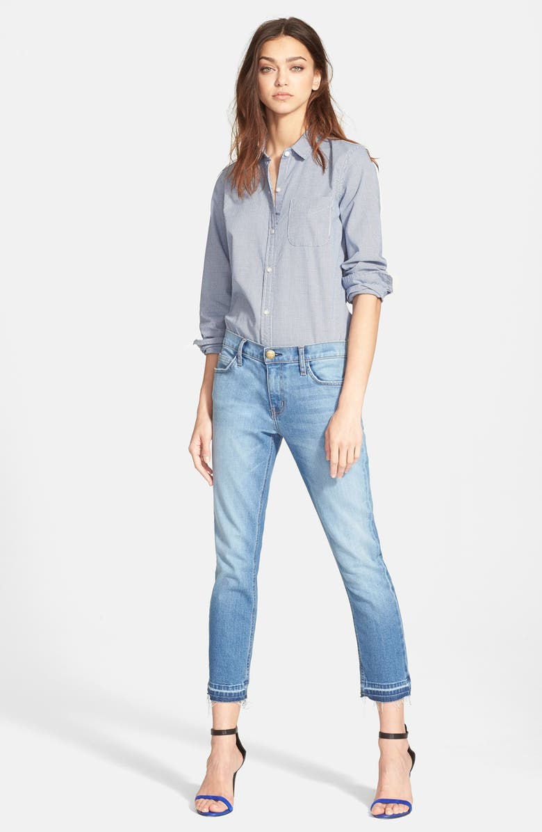 Current/Elliott 'The Slim Boy' Micro Houndstooth Shirt, Alternate, color,