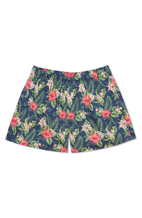 Organic Cotton Oahu Hawaiian Print Boxer Short