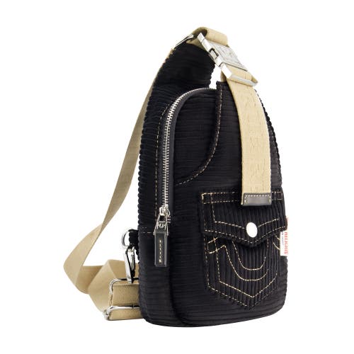 True Religion Corduroy Soft Sling In Black