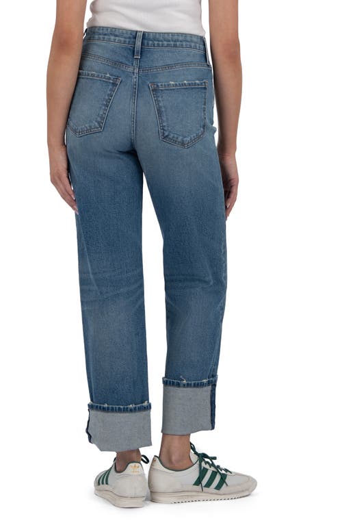Kut From The Kloth Sienna High Rise Wide Leg In Medium Base Wash In Cuddle