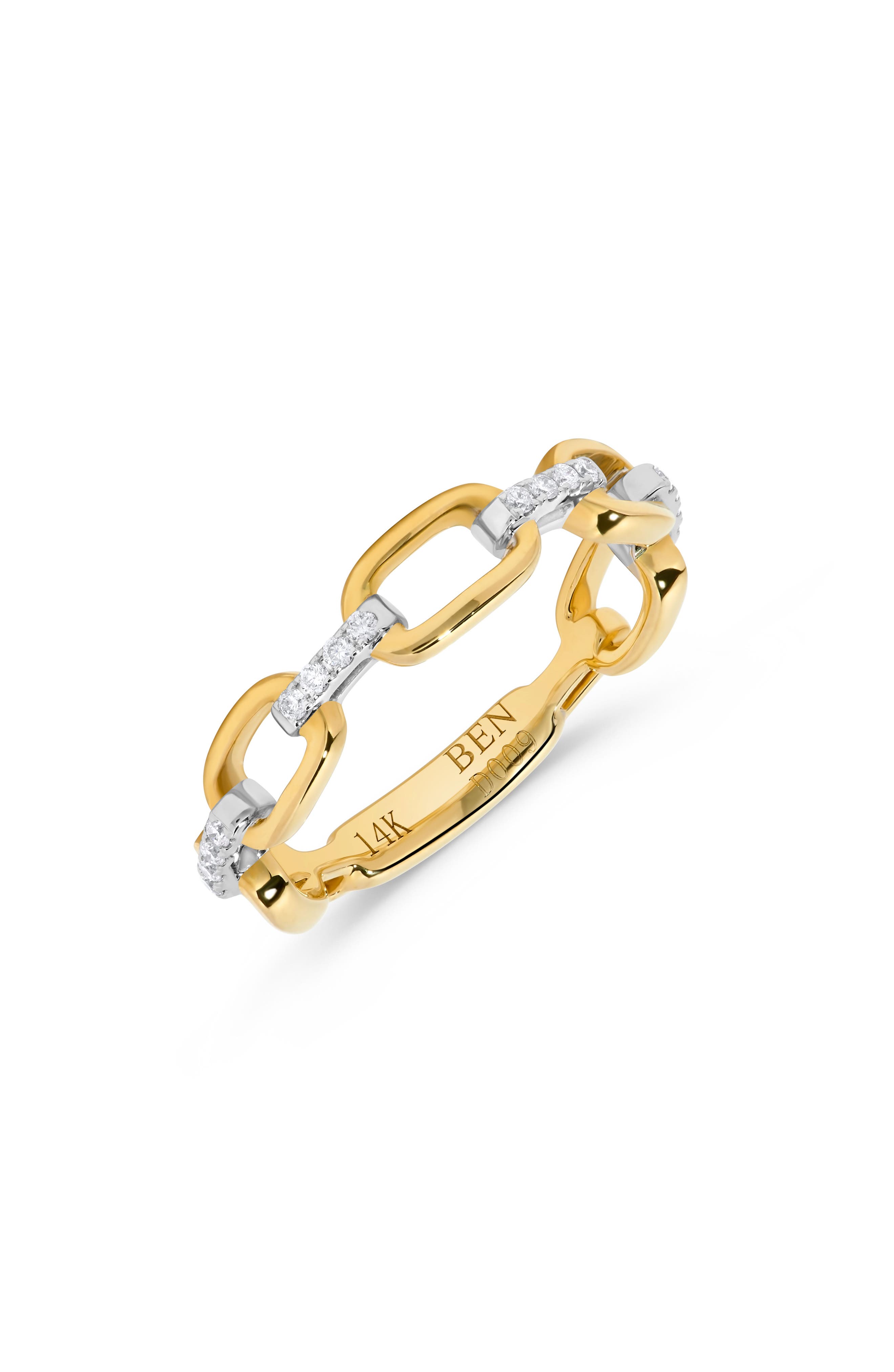 H.J. Namdar Diamond Link Stacking Ring