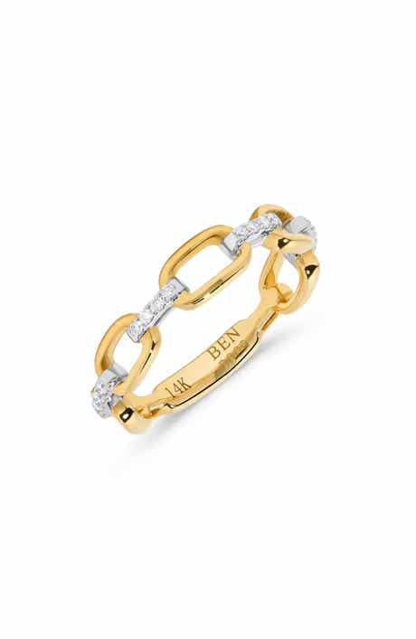 H.J. Namdar Diamond Link Stacking Ring
