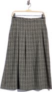 MAX STUDIO Plaid Pleated Skirt