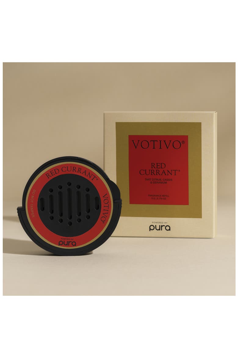 x Votivo Red Currant Car Dual Refill Pack, Alternate, color, RED CURRANT