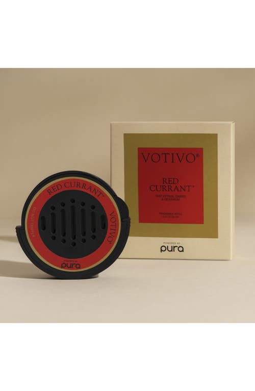 Pura X Votivo Red Currant Car Dual Refill Pack In Red Currant