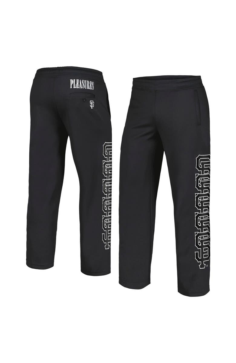 PLEASURES Men's PLEASURES Black San Francisco Giants Pitcher Track Pants, Main, color, Black