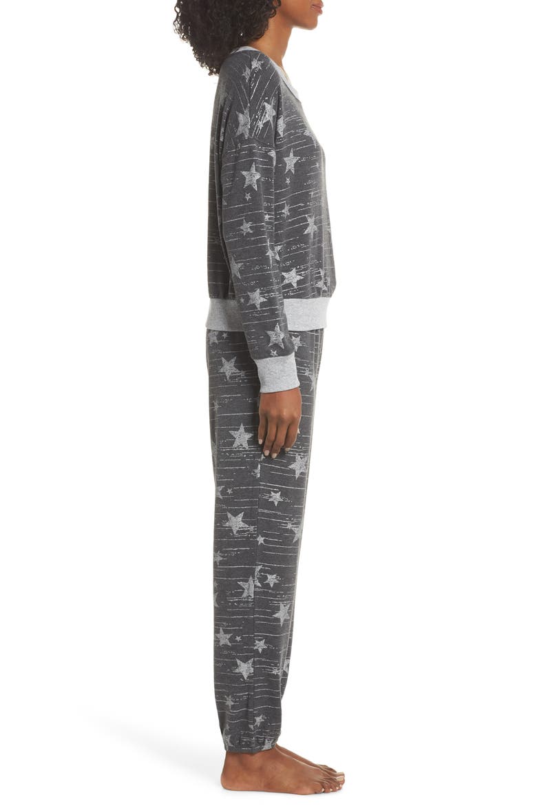 Long Sleeve Pajamas, Alternate, color, ARCTIC STARS
