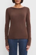 Michael Stars Kelso Wide Crewneck Long Sleeve T-Shirt