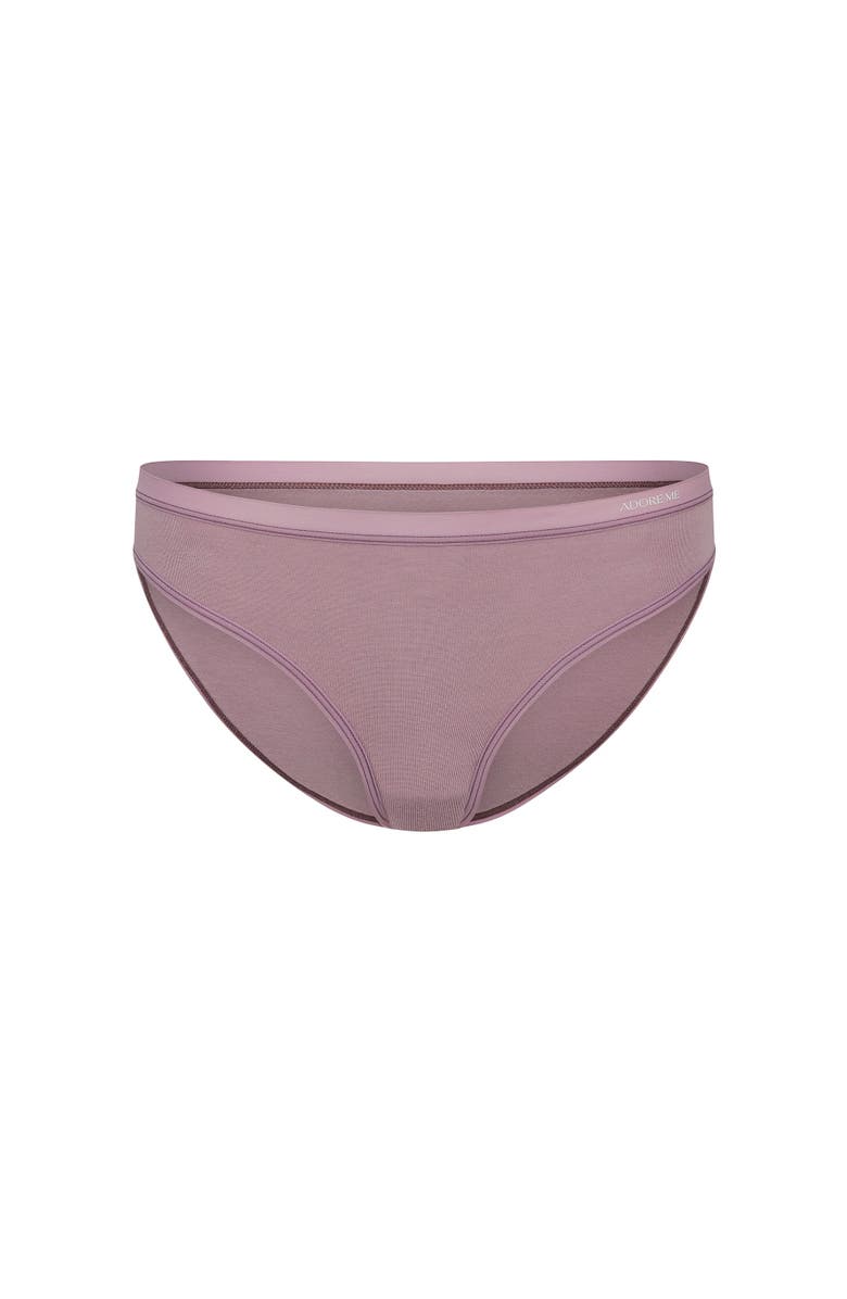Adore Me Everly Bikini Panties, Alternate, color, Dark Purple