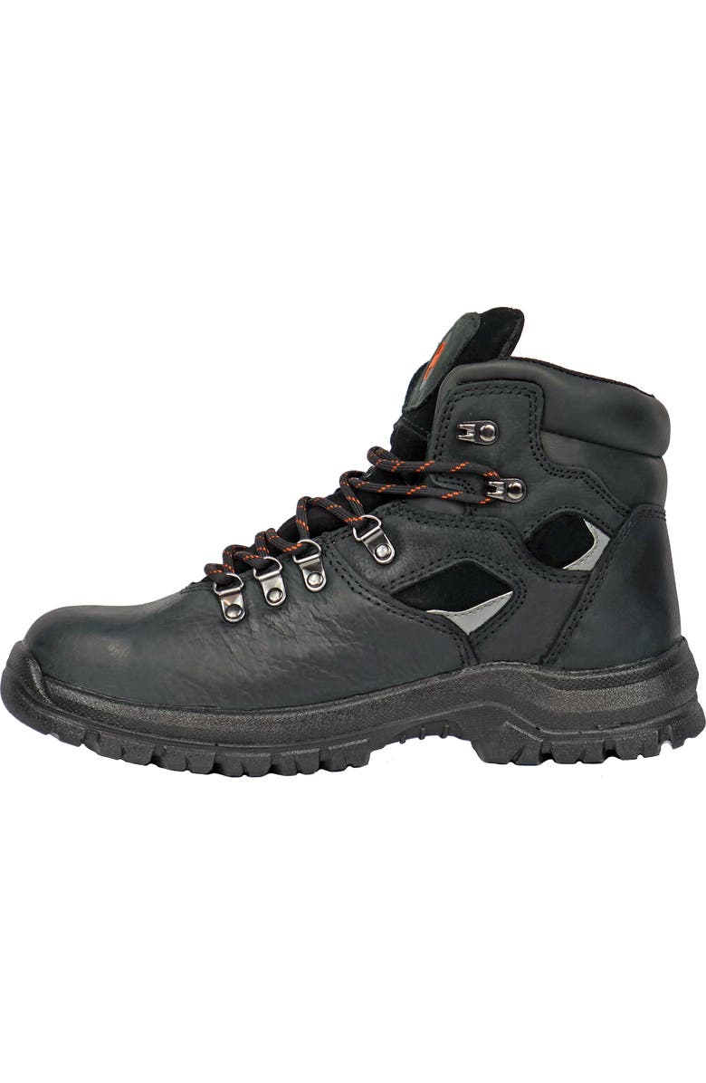 Hoss Boot Company HOSS Adam Steel Toe 6 Inch Work Boot, Alternate, color, Black