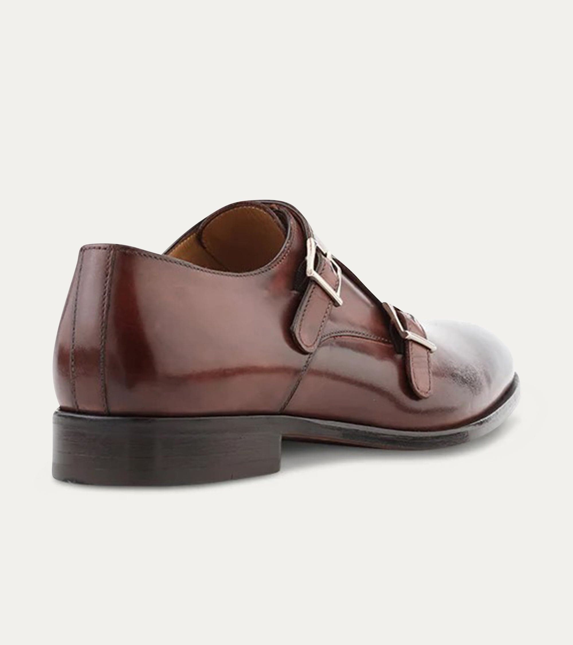 Kurt Plain Toe Monkstrap, Alternate, color, Brown Antique