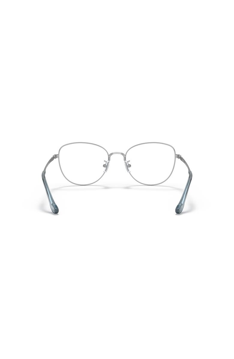COACH 51mm Cat Eye optical glasses, Alternate, color, Silver