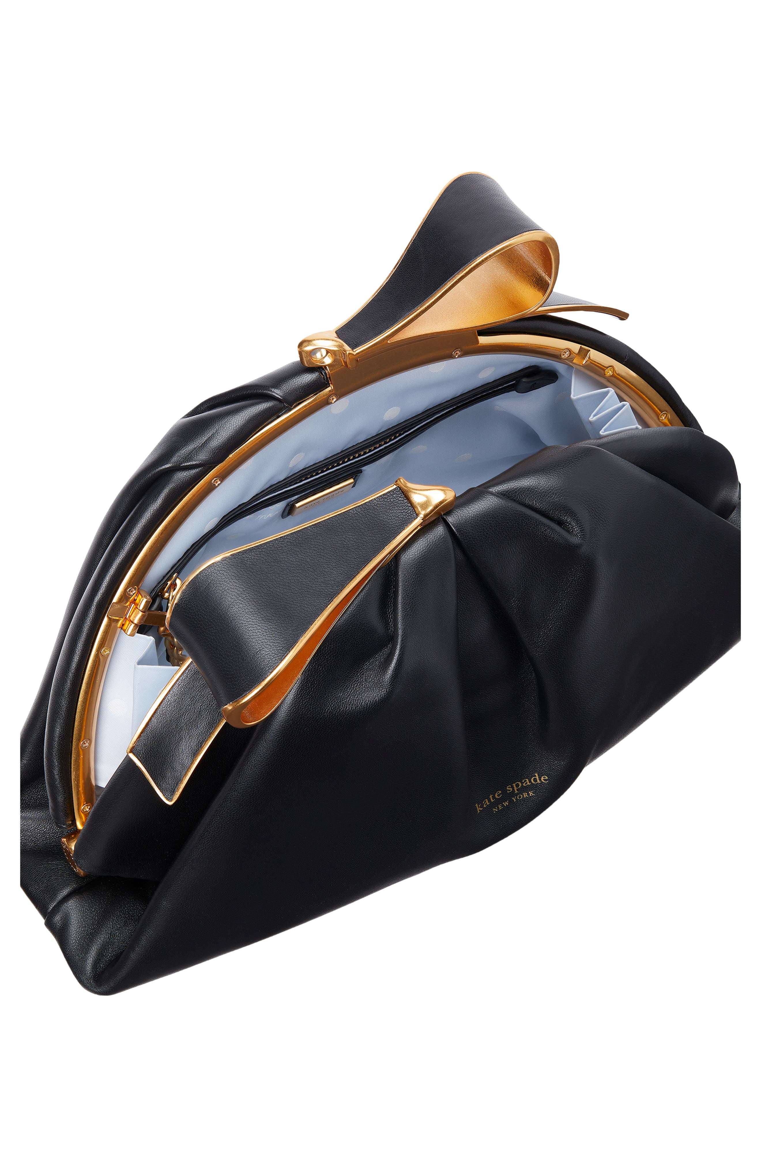 Kate Spade New York smooth leather clutch, Alternate, color, 