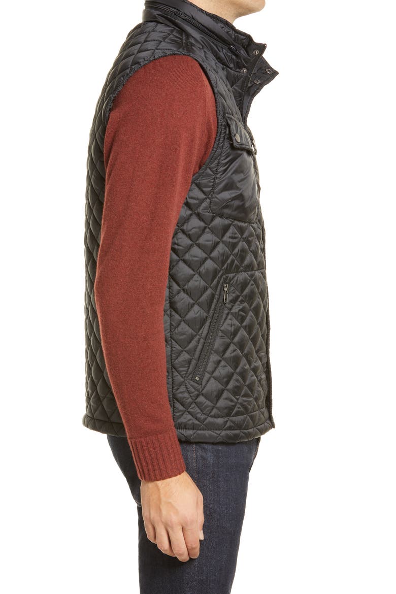 Lightweight Quilted Vest, Alternate, color, BLACK CAVIAR