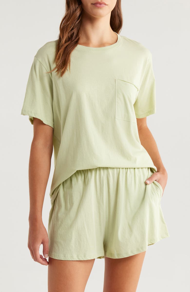 Lunya Organic Pima Cotton Short Pajamas, Main, color, Ethereal Green