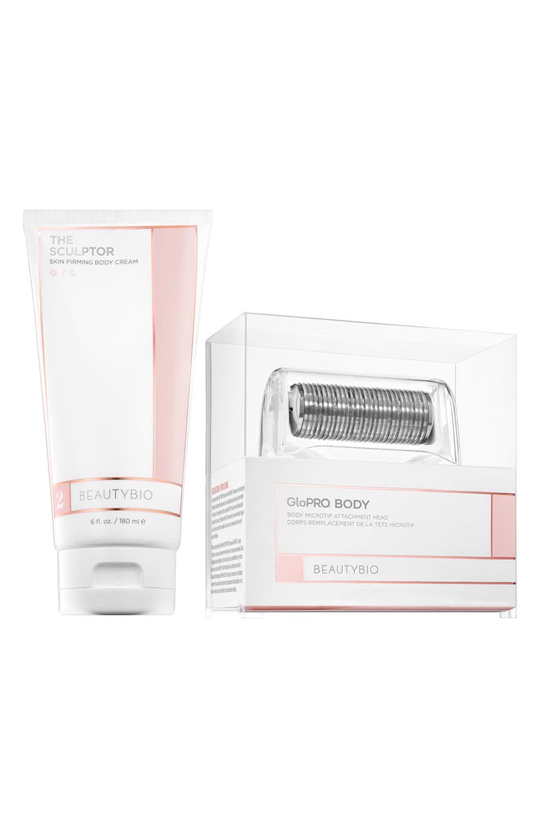 BeautyBio GloPRO<sup>®</sup> BODY MicroTip<sup>™</sup> Attachment & Body Cream Set, Main, color, 