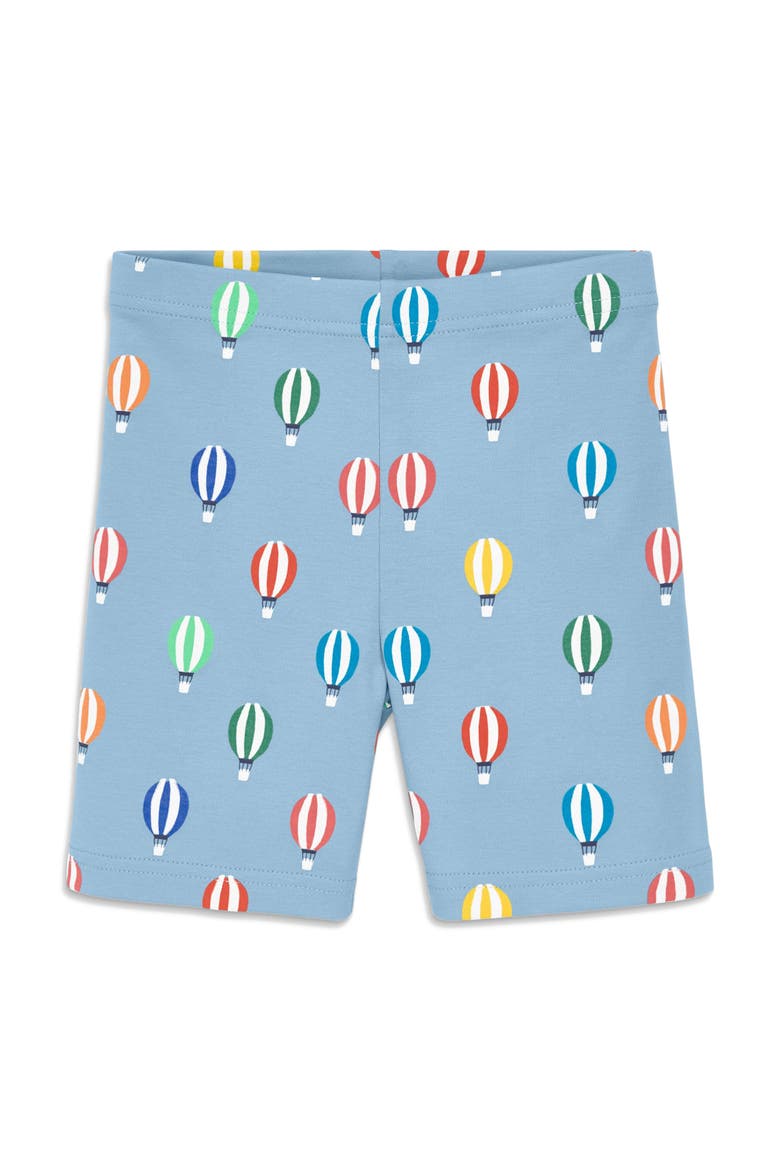 Kids Organic Pj Short In Rainbow Blooms, Main, color, Stream Hot Air Balloons