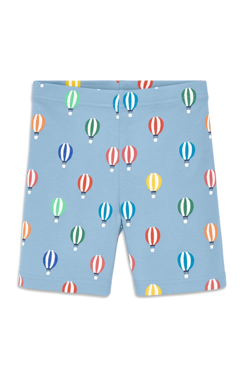 Primary Kids Organic Pj Short In Rainbow Blooms, Main, color, Stream Hot Air Balloons