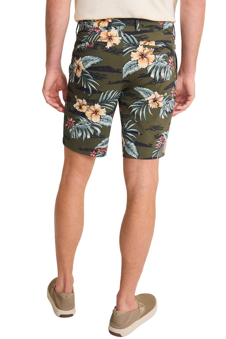 Chip Shot 9-Inch Isle Camo Floral IslandZone® Shorts, Alternate, color, PALM VERDE