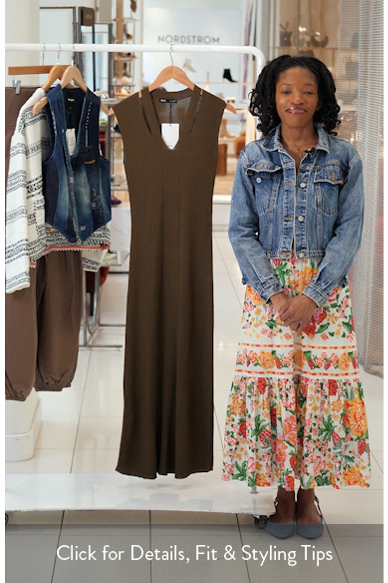 Cutout Ribbed Sweater Dress video