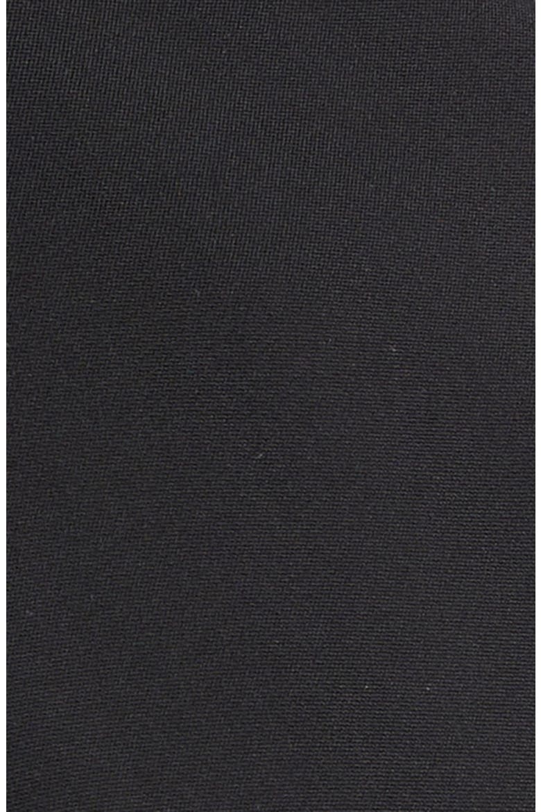 Draped Wool Stretch Crepe Cutout Dress, Alternate, color, BLACK
