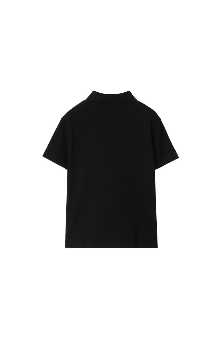 Burberry Cotton Polo Shirt, Alternate, color, Black