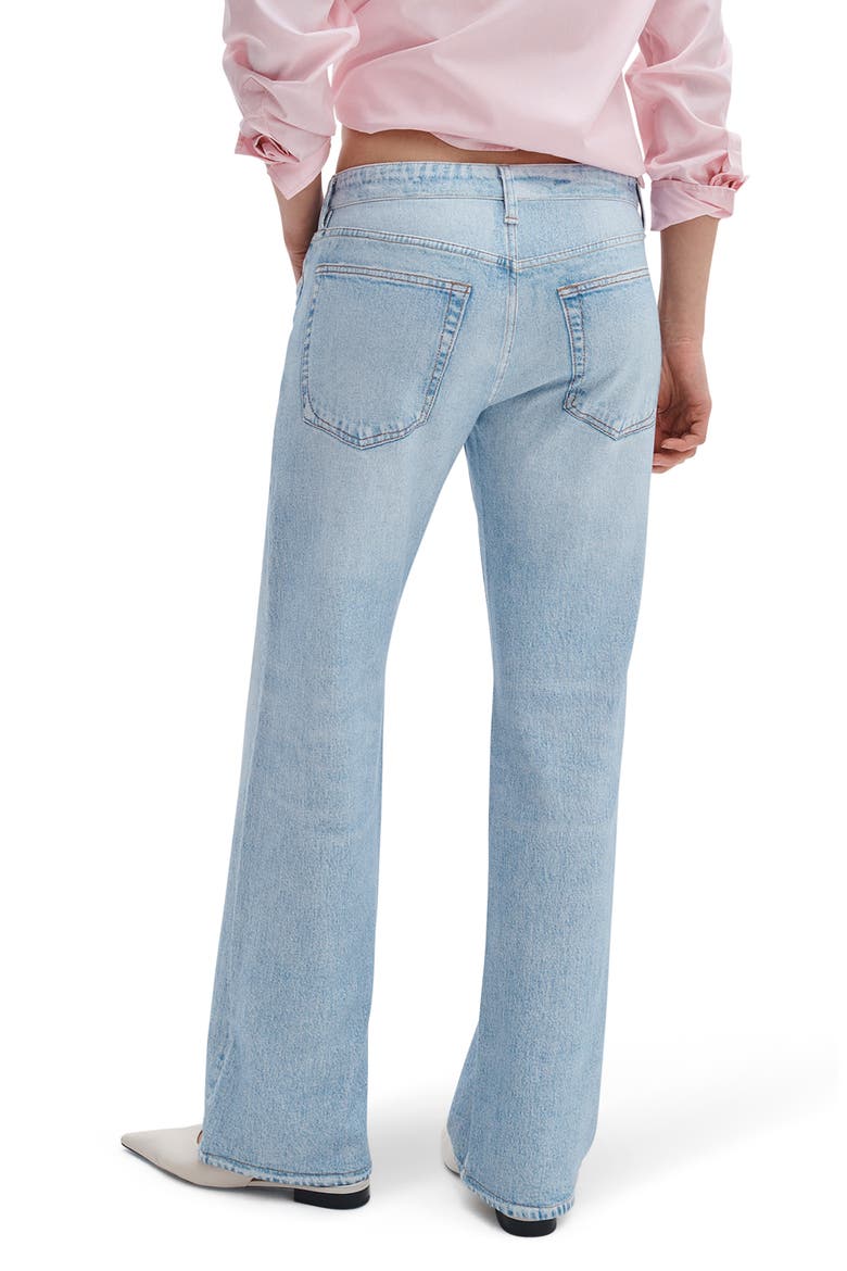 Cam Mid Rise Wide Leg Cotton Terry Sweatpant Jeans, Alternate, color, ARIA