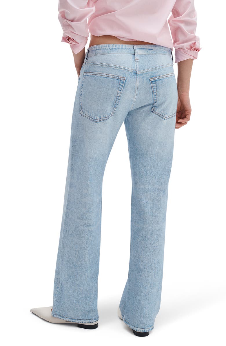 rag & bone rb Miramar Saige Mid Rise Wide Leg Cotton Terry Sweatpant Jeans, Alternate, color, Aria