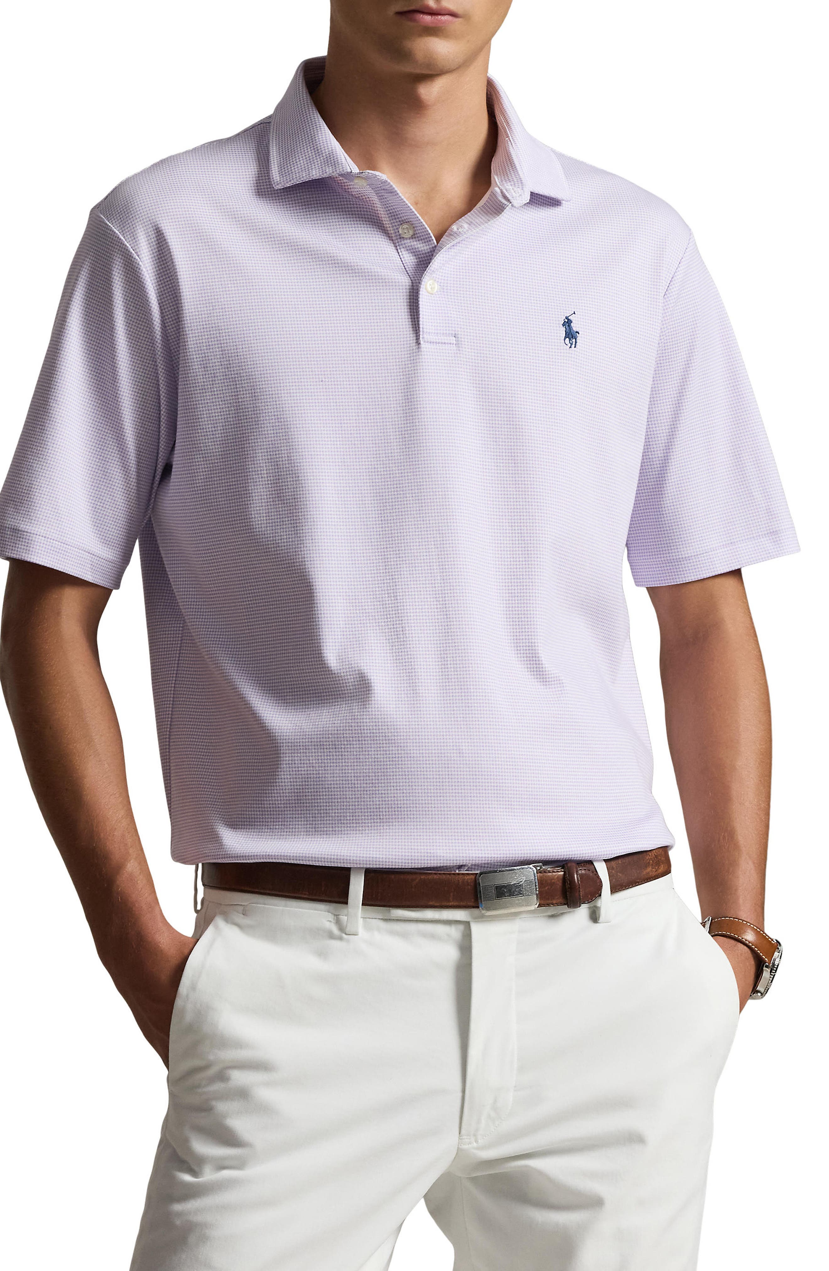 selected HOUNDSTOOTH/ POWDER PURPLE