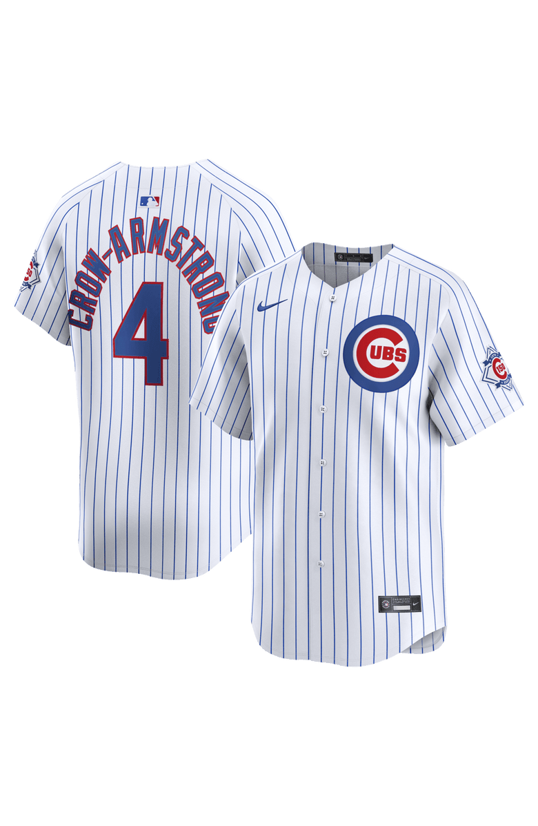 Nike Men's Nike Pete Crow-Armstrong White Chicago Cubs 150th Anniversary Limited Jersey, Main, color, White