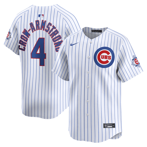 Men's Nike Pete Crow-Armstrong White Chicago Cubs 150th Anniversary Limited Jersey