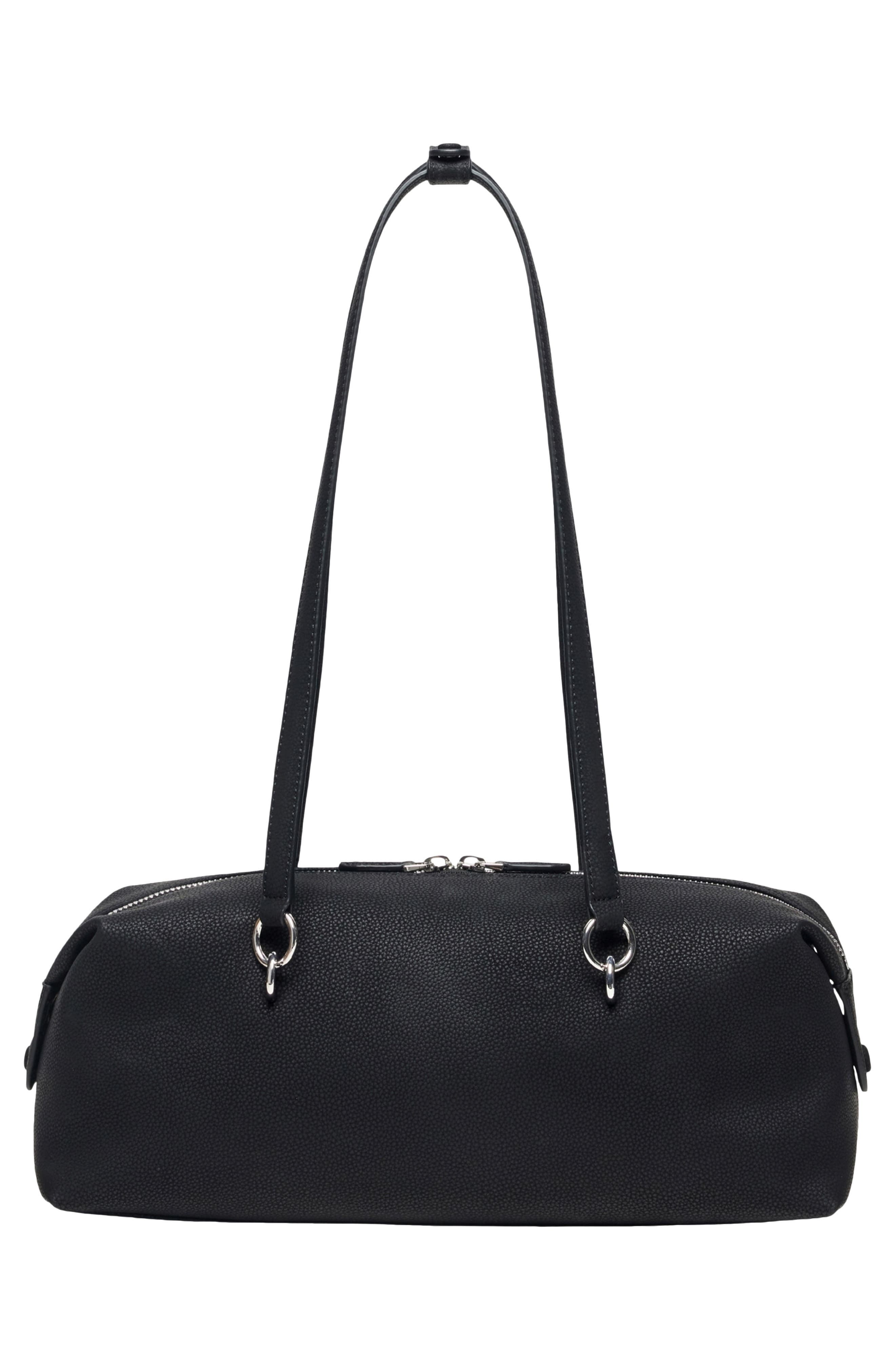Oryany Martin Leather Shoulder Bag, Alternate, color, Black