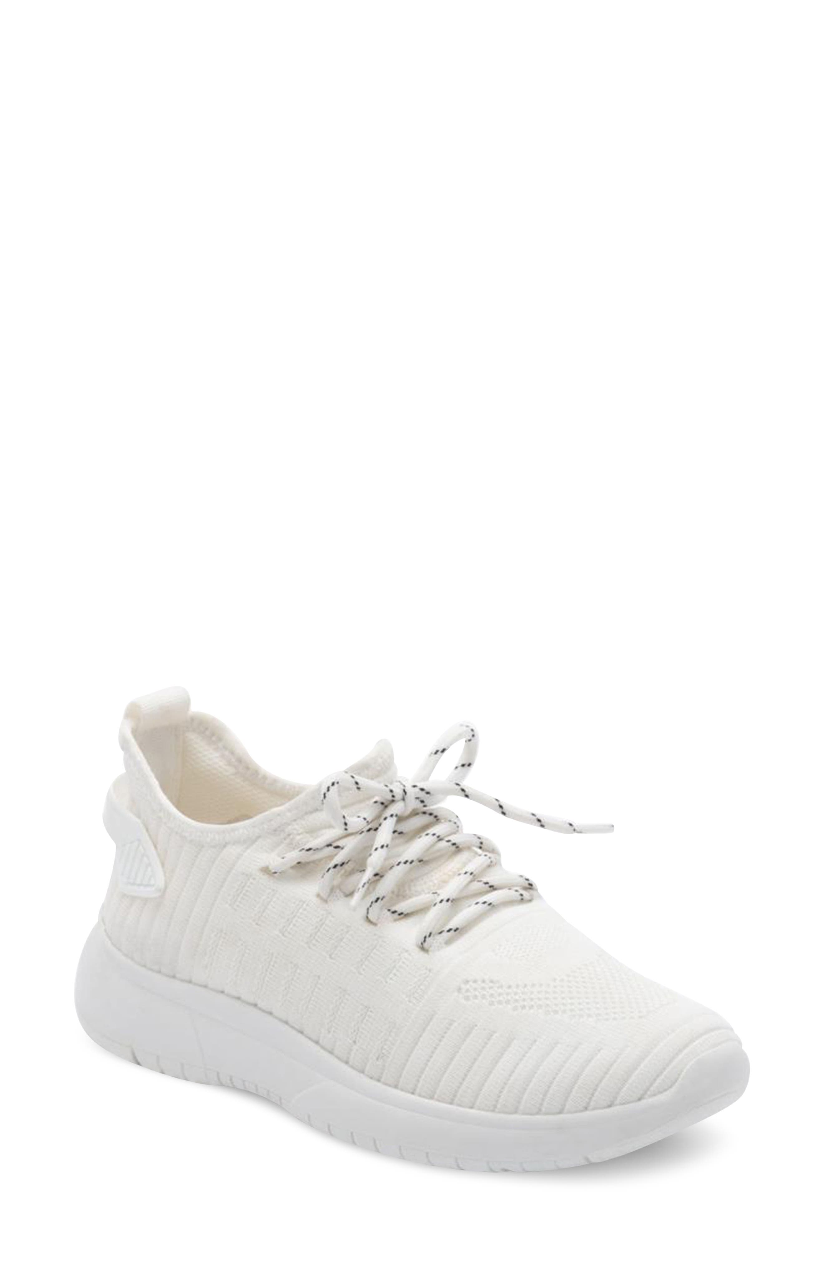 Kamie Waterproof Knit Sneaker, Main, color, WHITE KNIT