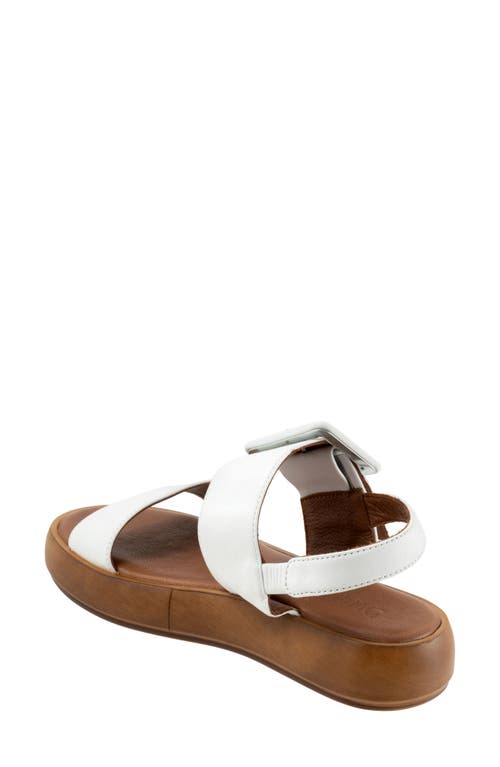 Bueno Julian Two-strap Sandal In White