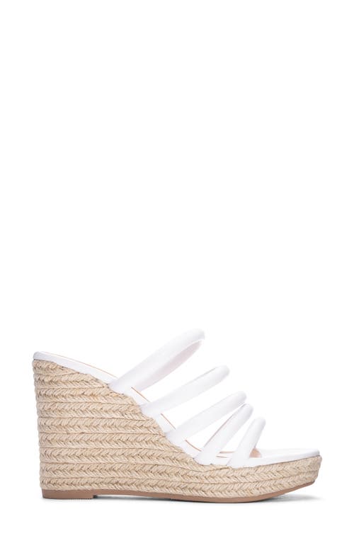 Chinese Laundry Eleana Espadrille Wedge Sandal In White