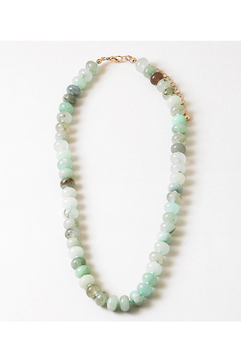 Sage Willow Green Beaded Necklace, Main, color, Green