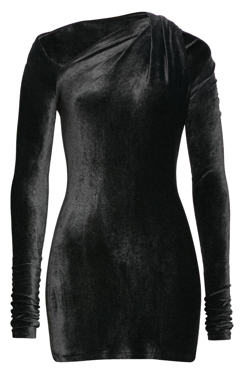 Proenza Schouler Cutout Stretch Velvet Top, Alternate, color, 