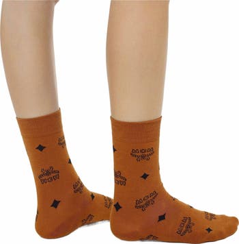 Monogram Knit Socks