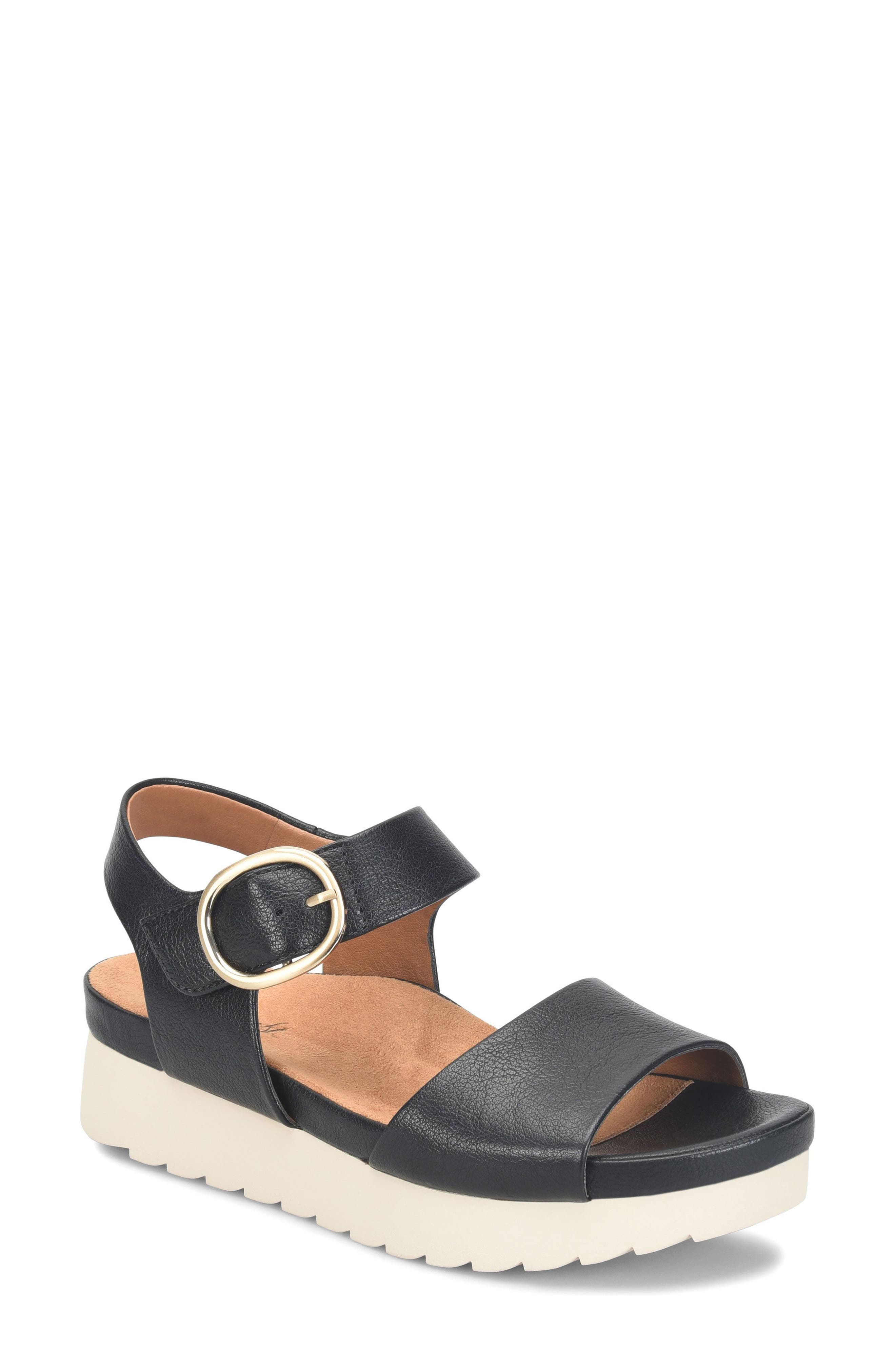 EUROSOFT Vera Platform Wedge Sandal, Main, color, 