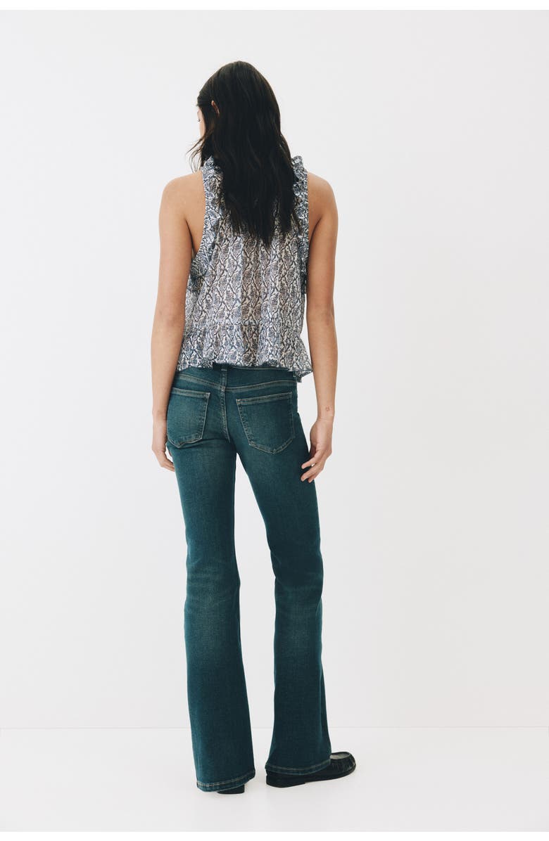 H&M Low rise flared leg jeans, Alternate, color, Dark Denim Blue